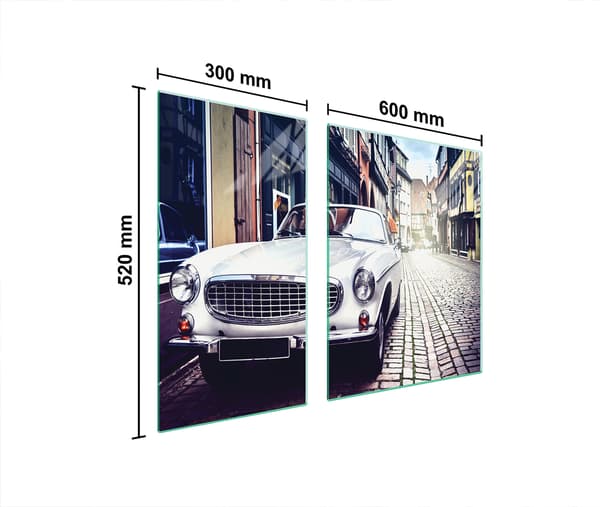 GLASBESKYTTELSESPLADE TIL KOMFUR 90x52 AUTO