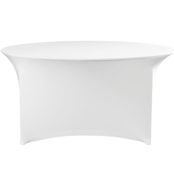 Rund cateringdug, diameter 150x76 cm - hvid