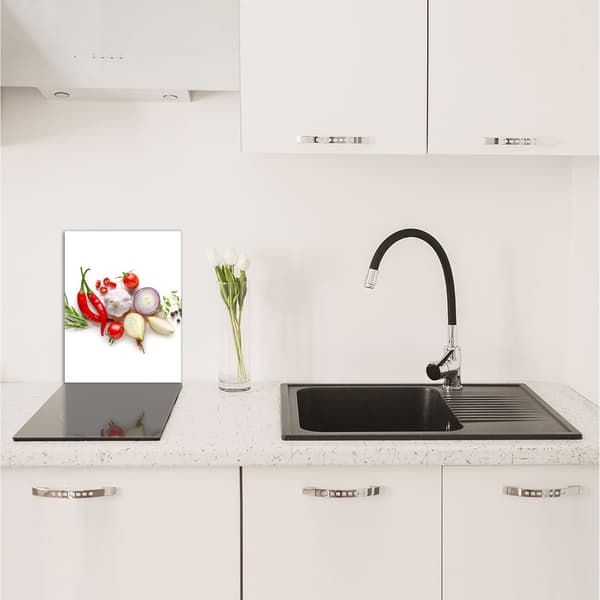 SKÄRBRÄDA I GLAS 40x52 Grönsaker