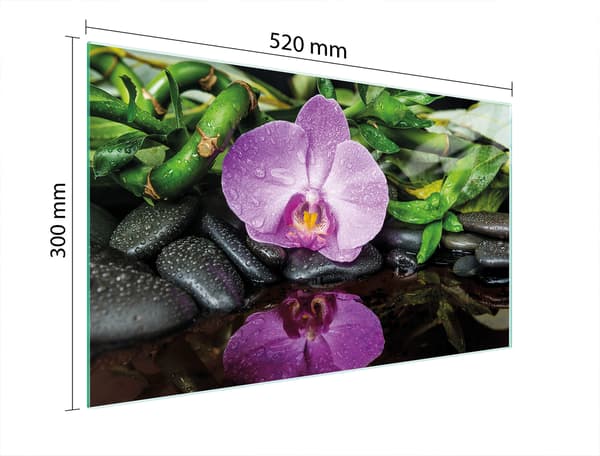 SKÄRBRÄDA I GLAS 52x30 ORCHID