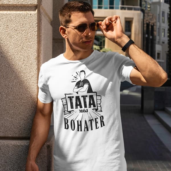 FARS DAG GAVE T-SHIRT TIL FAR FAR MIN HELT SUPERHELT