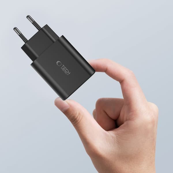 Vægoplader NC30W 2x USB-C USB-A 30W - sort