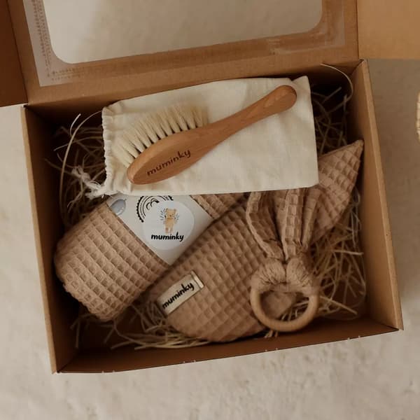 Presentset för nyfödda | Karamell