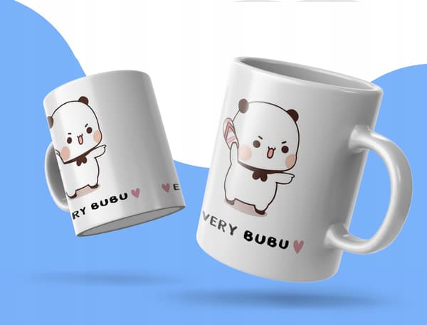 DUDU och BUBU-mugg med roligt tryck som present