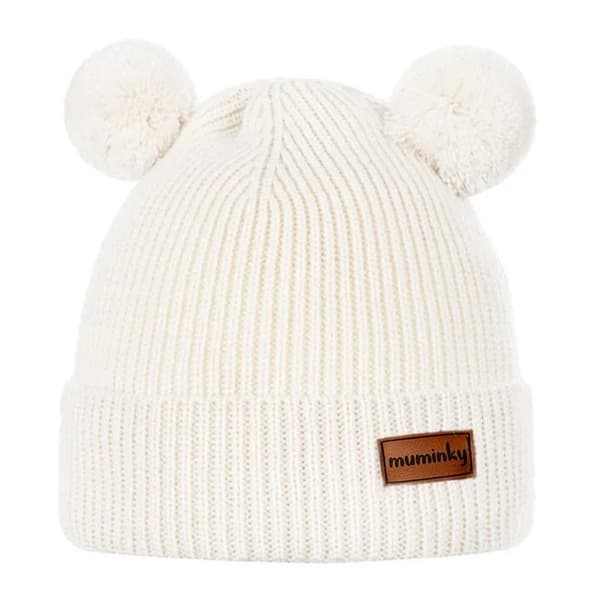 Merino uld bamsehue | Ecru