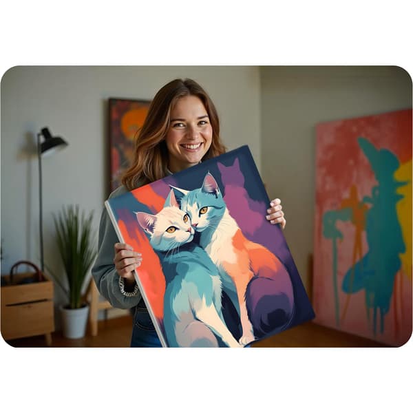 Mal efter nummer billede 40x50 cm Massido Katte