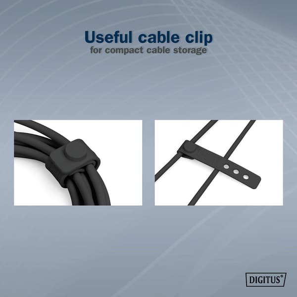DIGITUS silikonivirtakaapeli USB-A - USB-C, USB 2.0 60W, 1m musta