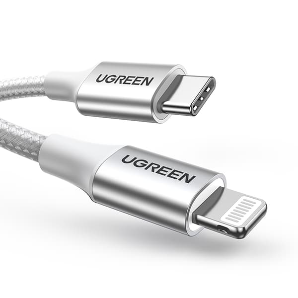USB-C - iPhone Lightning MFi-kabel 1m - Silver