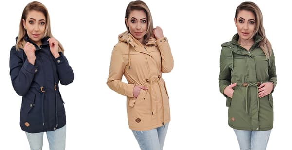 HÖSTPARKAS MED HUVA M Beige