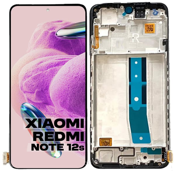 LCD-display + pekskärm Xiaomi Redmi Note 12S 4G OLED svart ram