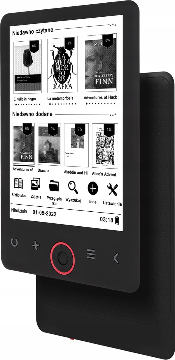 Bemi Cognita Light 2 8 GB 6-tommer sort læser