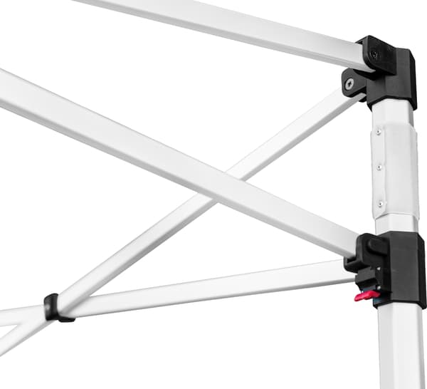 BLANC stålram 3×4,5 m med väska på hjul – en solid evenemangsstruktur