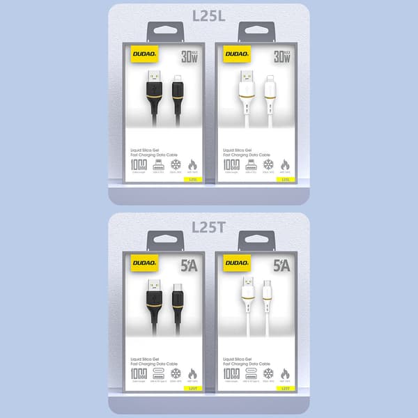 Silikonikaapeli USB-A - USB-C 5A 1m - valkoinen