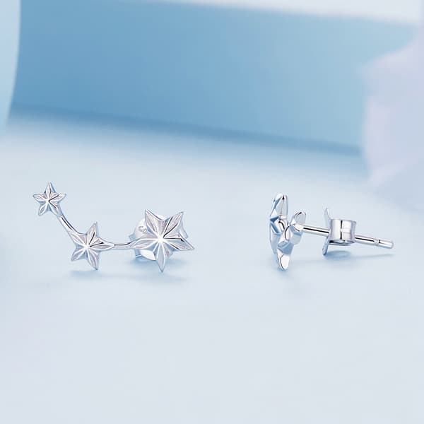 Pendientes Estrella de Plata Pendientes de Plata 925