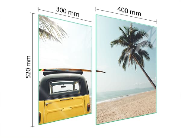 GLASBESKYTTELSESPLADE TIL KOMFUR 70x52 AUTO