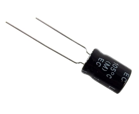 470µF-16V kondensator, 10 st, 105°C