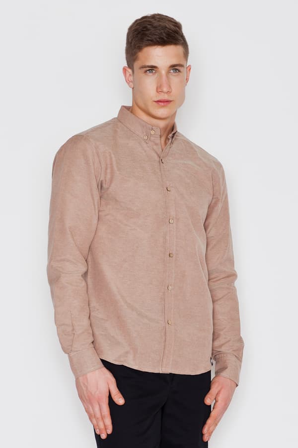 Skjorte V019 Beige S