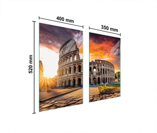 GLASSKYDDSPLÅT FÖR SPIS 75x52 COLOSSEUM