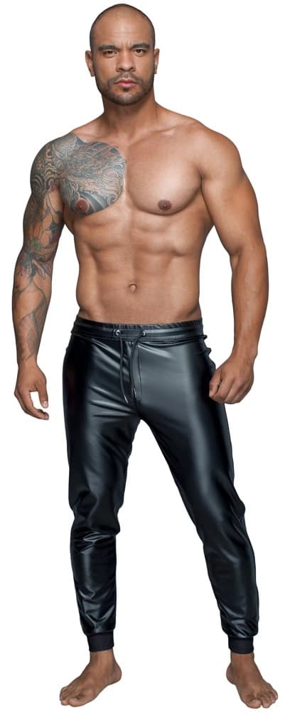 Noir Matte Black Herrjoggingbyxor L