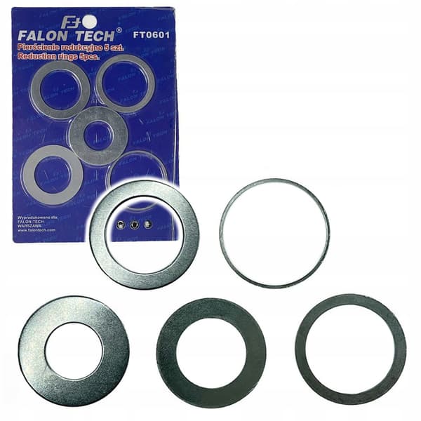 Falon-Tech FT0601 reduktionsringe for skiver 32-16 mm 5 stk.