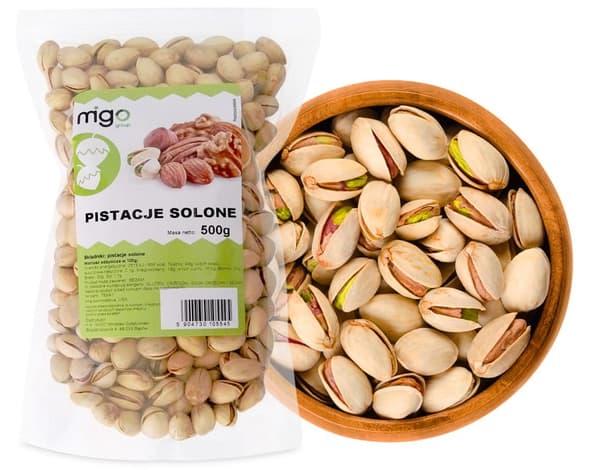 MIGOgroup saltede pistacienødder 500g