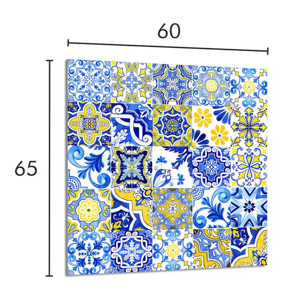 GLASPANEL TIL KØKKEN 60x65 Mosaik