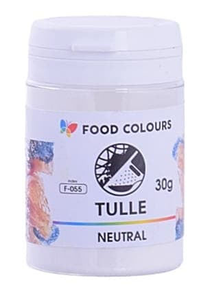 Spiselig tylpulver til kagedekoration, neutral, 30 g
