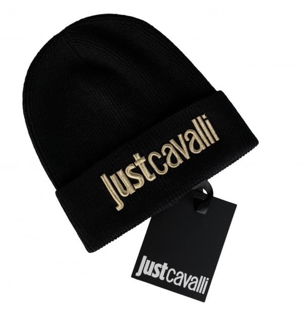 JUST CAVALLI Herrhatt SVART / GULD