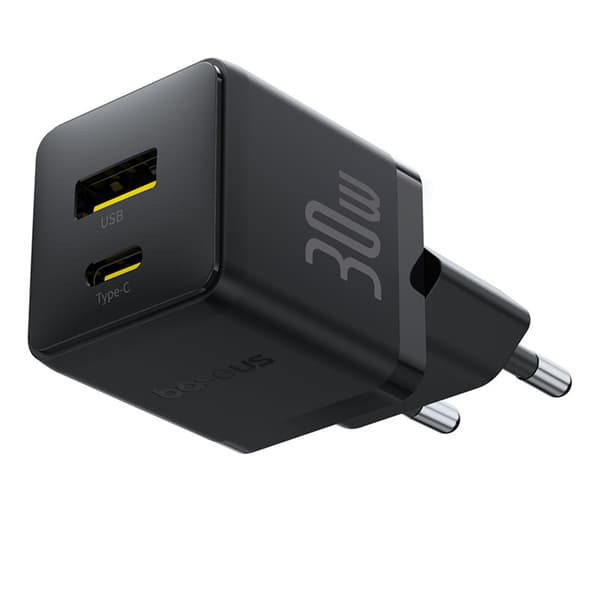 Palm 30W USB-C USB-A -seinälaturi - musta