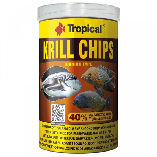 TROPISK KRILL CHIPS 250ML/125G