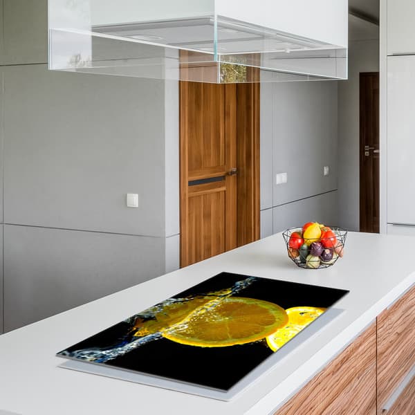 Glasskydd för spishäll 90x52 Citron