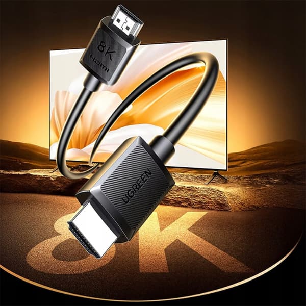 HDMI 8K ljud- och videokabel 2m - svart