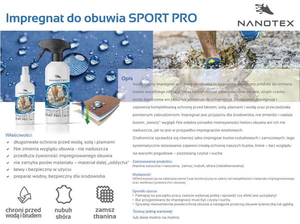 NanoTex Sport Pro Skoimpregnering 60ml
