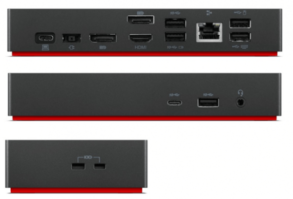Lenovo ThinkPad Universal USB-C Dock (40AY0090EU) Telakointiasema, Musta