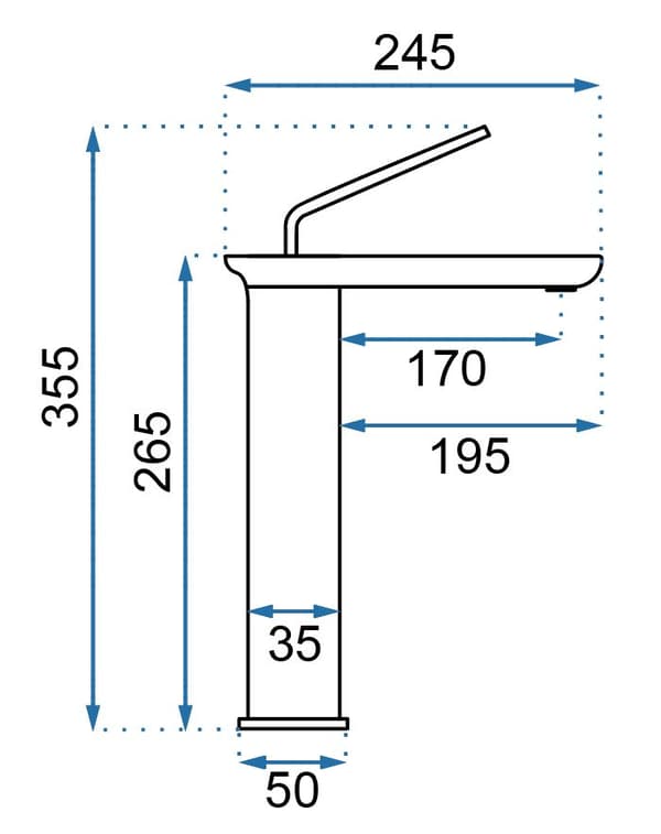 MODO SVART HÖG BADKARRAN SKU REA-B5664