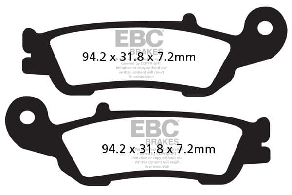 EBC FA450TT bremseklodser (sæt til 1 skive)