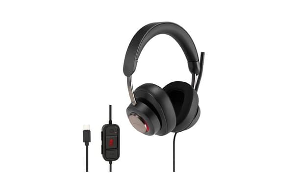 Kensington H2000 Kablet Headset USB-C, Sort