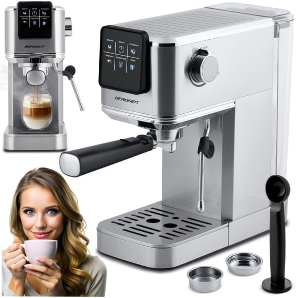 Berdsen BD-770 20 bar espressomaskine, sølv