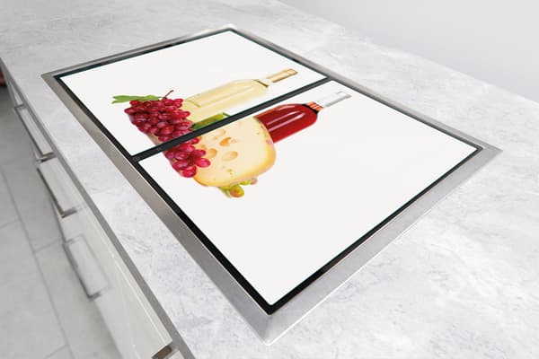 LASINEN SUOJALEVY 75x52 VIINI
