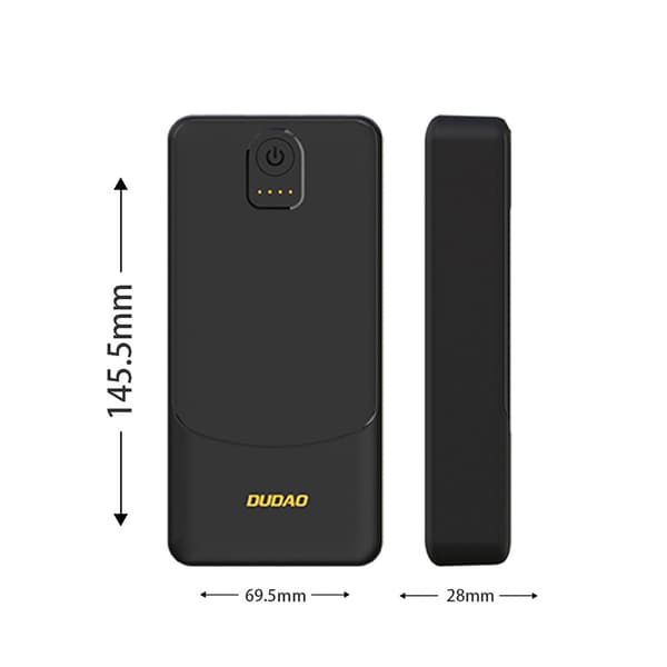 Powerbank 20000mAh USB-A K10Pro 2.4A - Sort