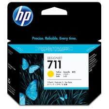 HP 711 3-pack (CZ136A) bläckpatron, gul