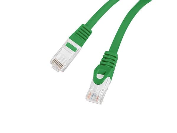 Patchkabel Lanberg UTP kat.6 1m LSZH CU fluke bestået grøn