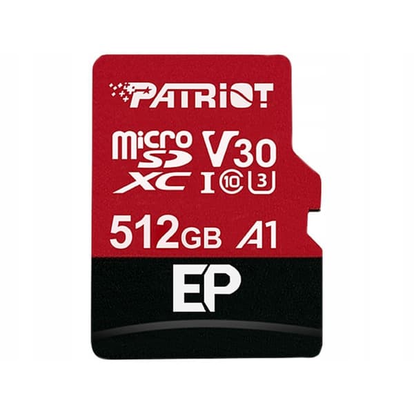 PATRIOT EP PRO micro SDXC 512GB A1 V30 U3 CL10 -sovitin