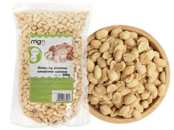 Stegte saltede jordnødder (500g) - MIGOgroup