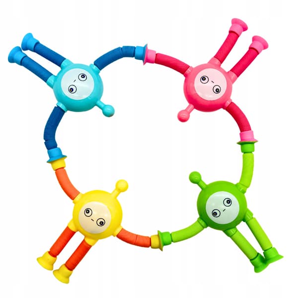 MEGADIDI SENSORY ROBOT poprør strækbart RØR SUGEKOPP