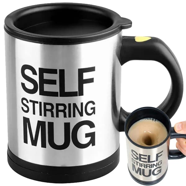 Termokop med selvrørende kaffe/te, grøn, 350 ml