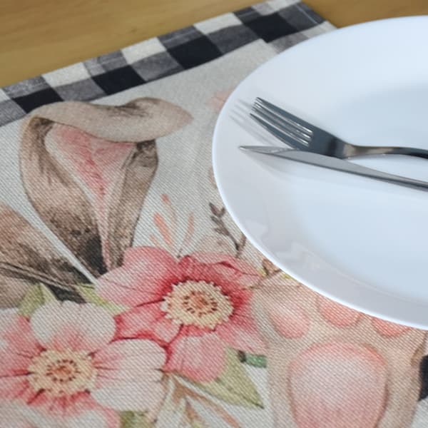 Måtte, påskeunderlag under tallerken God påske