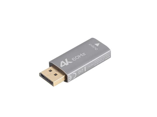 Lanberg Displayport (M) -> HDMI (F) 4K -sovitin, hopea