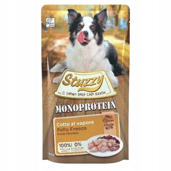 STUZZY Pouch Grain Free Monoprotein FRESH kylling 24x150g