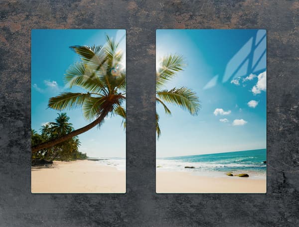GLASSKYDDSPLATTA FÖR KÖK 65x52 BEACH